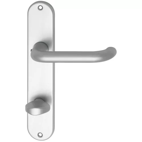 SCH-Line hosszúpajzsos Kilincsgarnitúra U-forma WC 90 38 - 43 ezüst eloxált