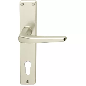   SCH-Line hosszúpajzsos Kilincsgarnitúra EUROPA PZ 88 -38 42 újezüst eloxált