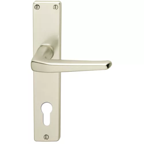 SCH-Line hosszúpajzsos Kilincsgarnitúra EUROPA PZ 88 -38 42 újezüst eloxált