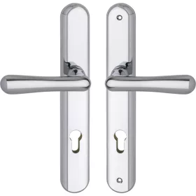   Grundmann bizonsági kilincsgarnitúra ELEGANT PZ 88 krómozott sárgarézből