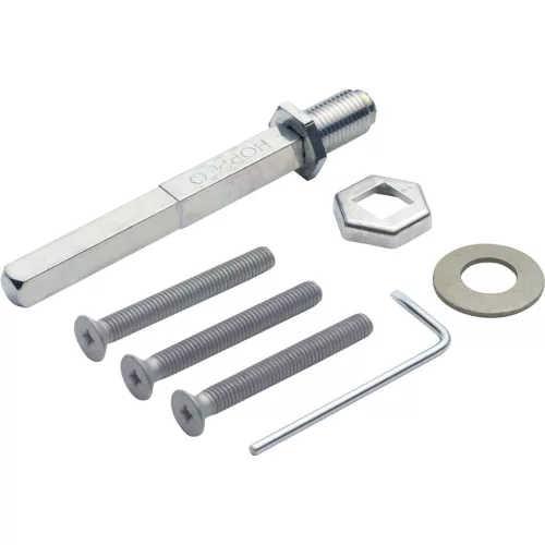 rögzítőszett gyorsstift bizt. gomb/kilincs garnitúrahez, ajtóvast. 37-42 mm