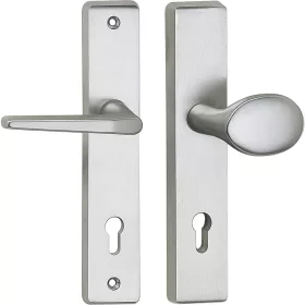   Marchesi eltolt gombos váltógarnitúra RIVA cilindervédő nélkül ezüst 50 x 247 x 15