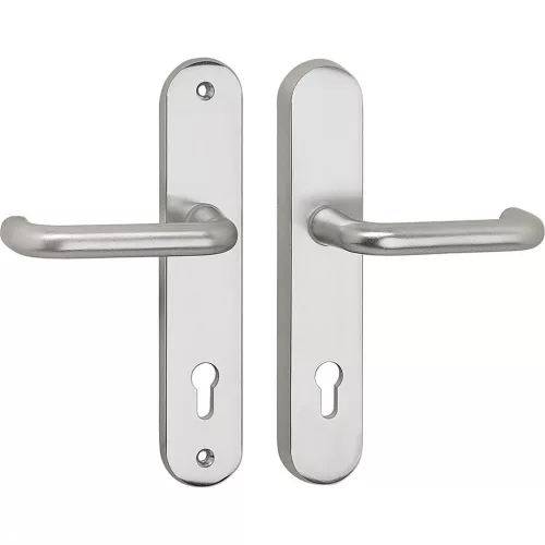 Marchesi biztonsági kilincsgarnitúra PZ 88 GARDA cilinder védő nélkül ezüst 50 x247 x15 RC2