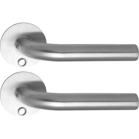   Solido kilincsgarnitúra DUBLIN Solo kerek szintbe simuló BB rozsdamentes