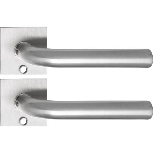 Solido kilincsgarnitúra DUBLIN Solo szögletes szintbe simuló BB rozsdamentes