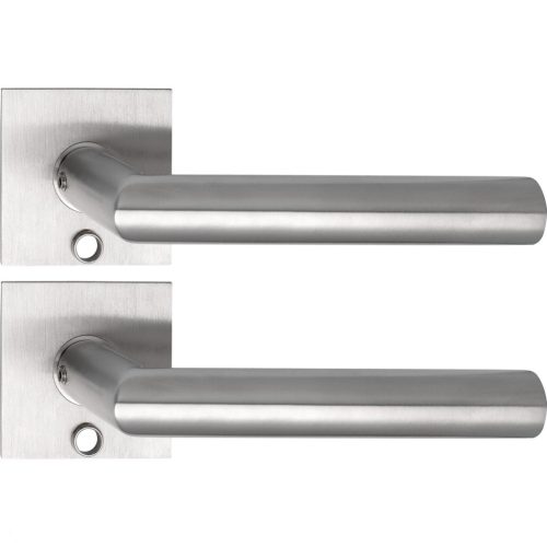 Solido kilincsgarnitúra NORWEGEN Solo szögletes szintbe simuló BB rozsdamentes