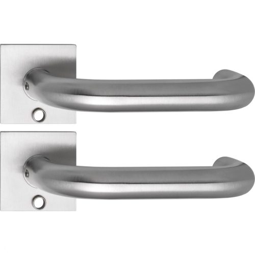 Solido laposrozettás kilincsgarnitúra TALIN Solo szögl. kulcshoz nemesacél