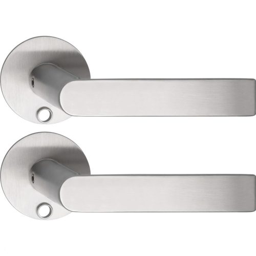 Solido kulcsos kilincsgarnitúra DOVER kerek lapos WC rozsdamentes