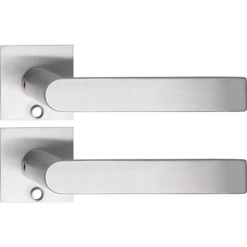 Solido kulcsos kilincsgarnitúra DOVER szögletes lapos rozsdamentes