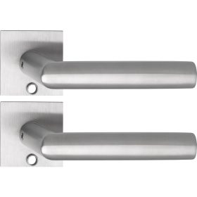   Solido laposrozettás kilincsgarnitúra VADUZ Solo szögl. kulcshoz nemesacél