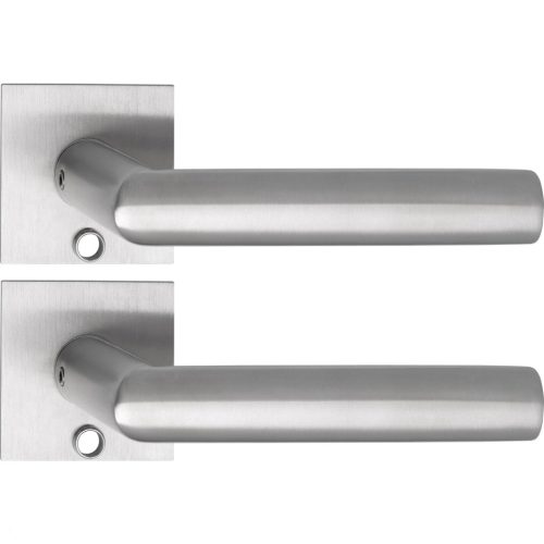Solido laposrozettás kilincsgarnitúra VADUZ Solo szögl. kulcshoz nemesacél