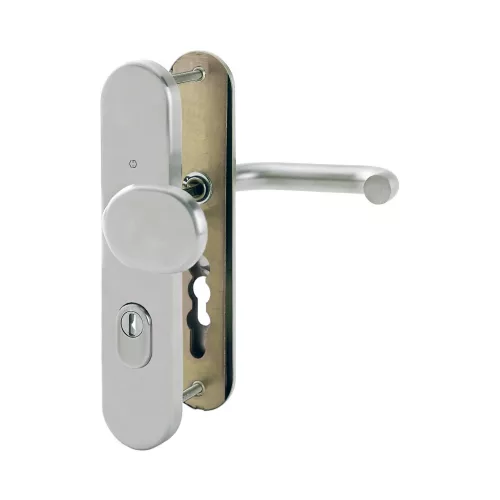 HOPPE PARIS biztonsági gomb/kilincs garnitúra PZ92 67-77 mm matt