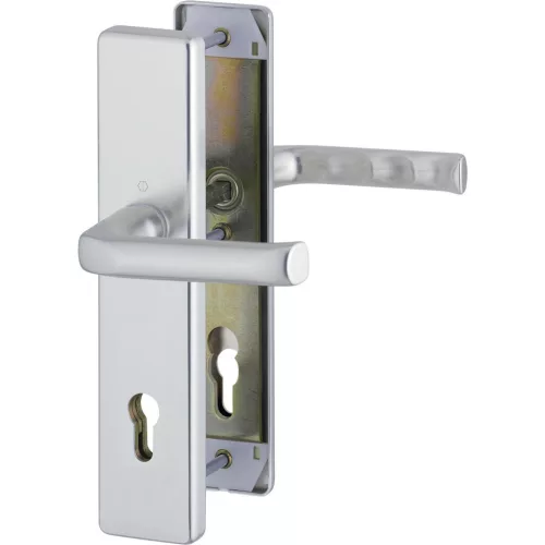 HOPPE LONDON biztonsági kilincsgarnitúra PZ92 77-87 mm ezüst