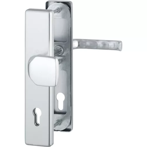 HOPPE LONDON biztonsági gomb/kilincs garnitúra PZ92 67-77 mm ezüst