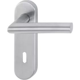   Objekt kilincsgarnitúra AMSTERDAM rövidpajzsos BB, nemesacél matt