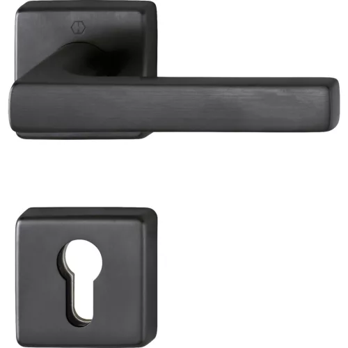 HOPPE DALLAS tűzgátló rozettás kilincsgarnitúra PZ sárgaréz- fekete