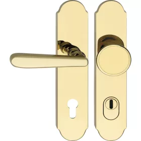   Marchesi Biztonsági váltógarnitúra ALT WIEN rövidpajzsos PVD-sárgarézszínű ÖNORM B3859