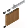 SOLIDO 100 tolóajtóvasalat fa fali tartó 1600 mm szárnysz. 700 - 800 mm ezüst