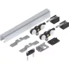 SOLIDO 100 tolóajtóvasalat fa fali tartó 2200 mm szárnysz. 1000-1100 mm ezüst