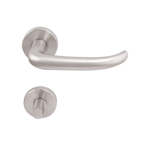 Solido rozettás kilincsgarnitúra BELFAST WC 38 - 45 nemesacél/matt FH