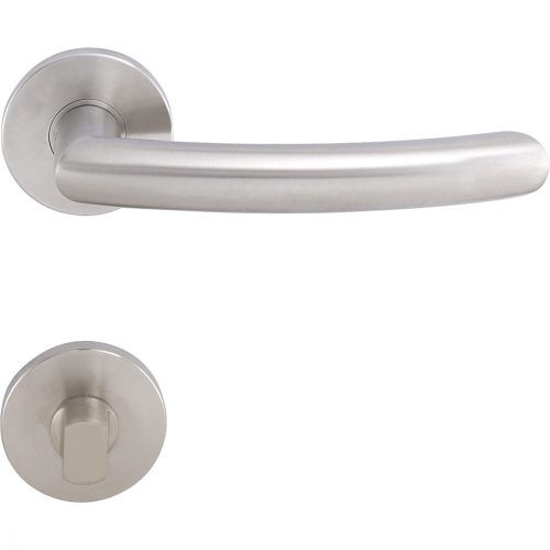 Solido rozettás kilincsgarnitúra HELSINKI rózsa WC 38 - 45 nemesacél matt