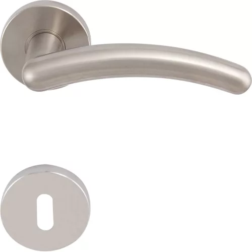 Solido rozettás kilincsgarnitúra GENF BB matt nikkel