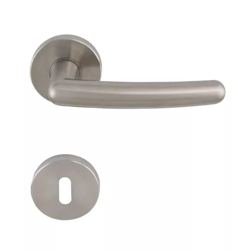 Solido rozettás kilincsgarnitúra PRAG BB matt nikkel