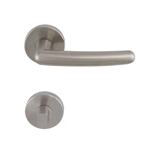 Solido rozettás kilincsgarnitúra PRAG WC matt nikkel