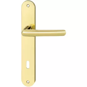   Marchesi hosszúpajzsos kilincsgarnitúra PRAG BB 90 rézszínű PVD