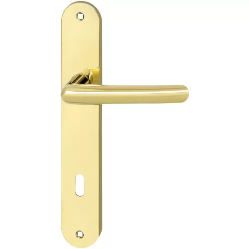 Marchesi hosszúpajzsos kilincsgarnitúra PRAG BB 90 rézszínű PVD