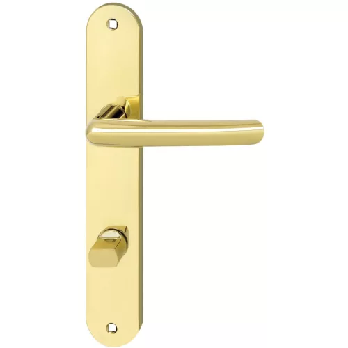 Marchesi hosszúpajzsos kilincsgarnitúra MARCHESIPRAG WC 90 jobbos rézszínű PVD