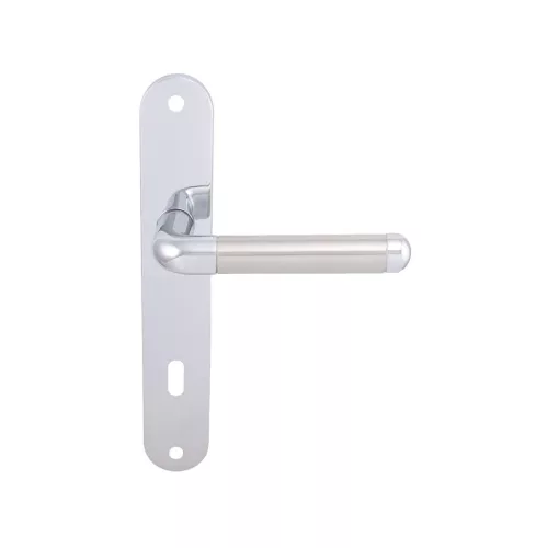 Marchesi hosszúpajzsos kilincsgarnitúra MONACO BB 90 krómozott/matt nemesacél