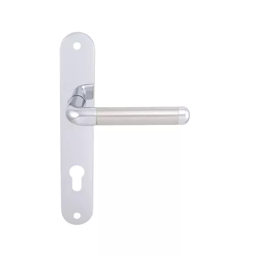 Marchesi hosszúpajzsos kilincsgarnitúra MONACO PZ 88 krómozott/matt nemesacél