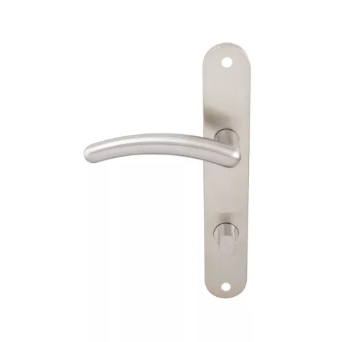 Marchesi hosszúpajzsos kilincsgarnitúra GENF WC 90 balos matt nikkel