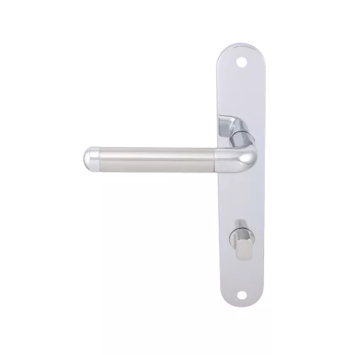 Marchesi hosszúpajzsos kilincsgarnitúra MONACO WC 90 balos króm./matt nikkel