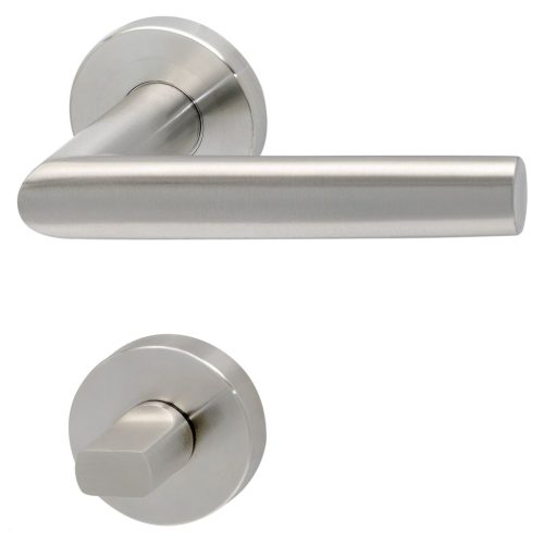 Solido rozettás kilincsgarnitúra VADUZ WC 38 - 45 nemesacél/matt FH