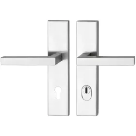   Marchesi hosszúpajzsos Biztonsági kilincsgarnitúra MALMÖ ÖNORM PZ 88 magvédett nemesacél