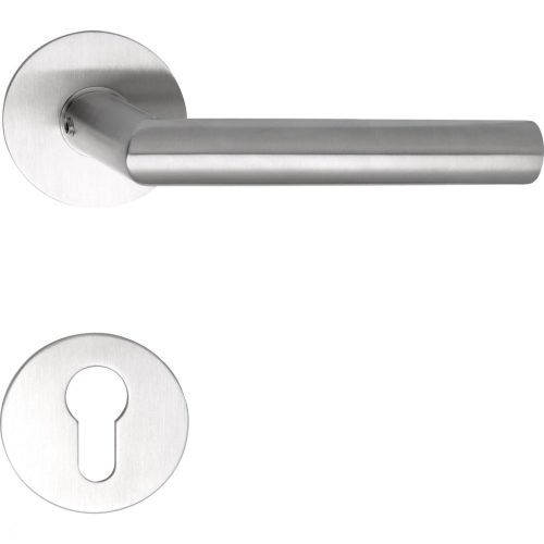 Marchesi rozettás kilincsgarnitúra NORWEGEN lapos rozettán PZ rozsdamentes matt