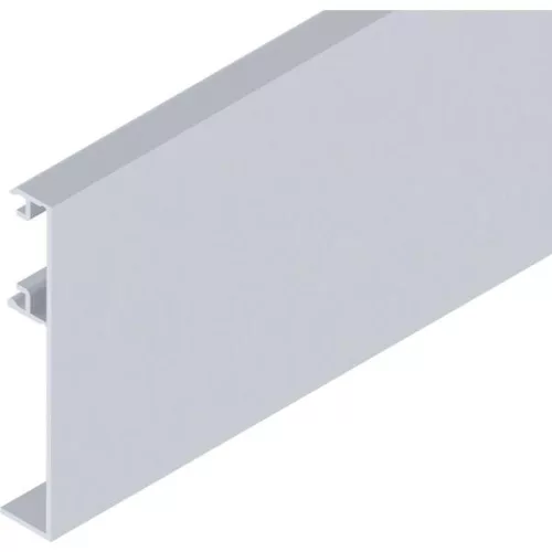 SOLIDO 100/HELM előlap üveg méretre vágva ezüst eloxált