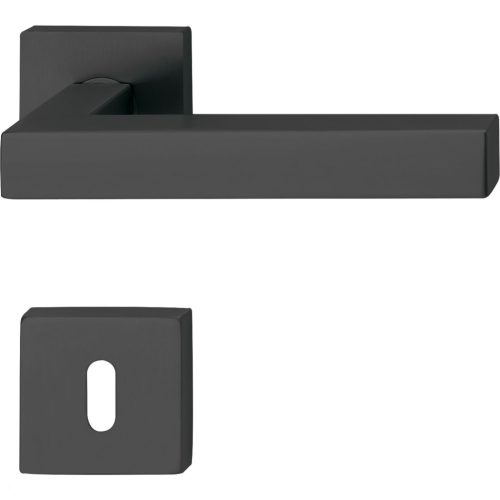 Solido rozettás kilincsgarnitúra MALMÖ BB 38 - 45 nemesacél fekete