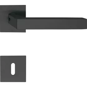   Marchesi laposrozettás kilincsgarnitúra MALMÖ BB szögletes fekete