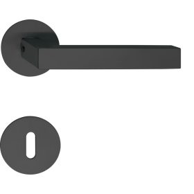   Marchesi rozettás kilincsgarnitúra MALMÖ lapos rozettás kerek BB fekete