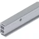 SOLIDO 100 távtartó profil 15 mm oldalsó fúrással L=2000 mm ezüst eloxálva