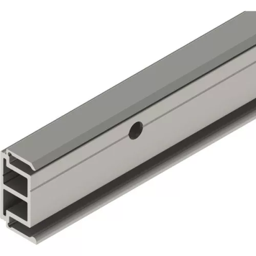 SOLIDO 100 távtartó profil 15 mm oldalt furatolt 1800mm nemesacél hatású