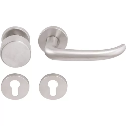 Solido rozettás váltógarnitúra BELFAST DIN PZ 38 - 45 nemesacél matt