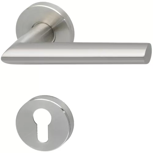 Solido rozettás kilincsgarnitúra GLASGOW DIN PZ 38 - 45 nemesacél matt