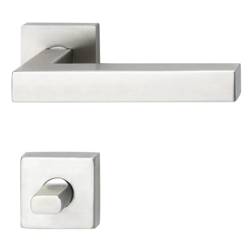 Solido rozettás kilincsgarnitúra MALMÖ DIN WC rozettás 38 - 45 nemesacél matt