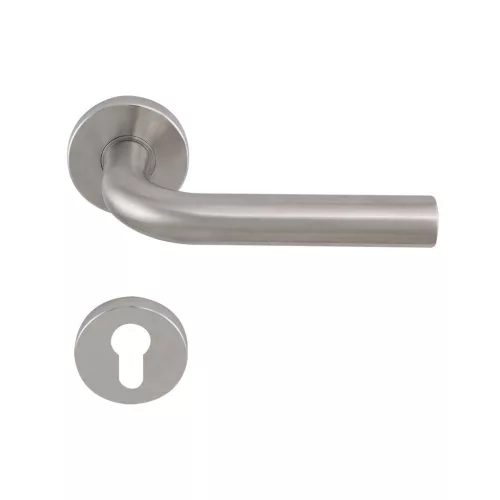 Solido rozettás kilincsgarnitúra DUBLIN DIN PZ 38 - 45 nemesacél matt