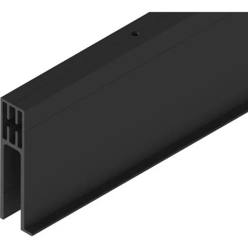 SOLIDO 100/HELM oldalpanel profil üveg L=6000 mm méretre gyártva ezüst eloxálva