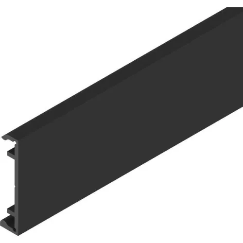 SOLIDO 100/HELM klipszes előlap ME min. beép. magasság matt fekete 6000 mm